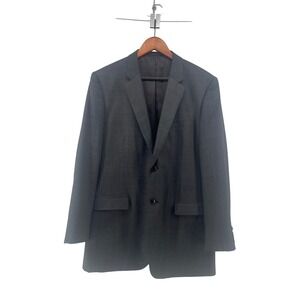 Theory Men's Charcoal 100% Wool Suit Jacket Blazer Spirts Coat 42 Long